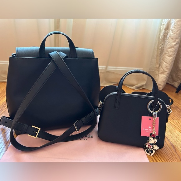 Set of 2 bags, Kate Spade Minnie Mouse Neema Backpack + Crossbody/Shoulder Bag - Picture 13 of 17